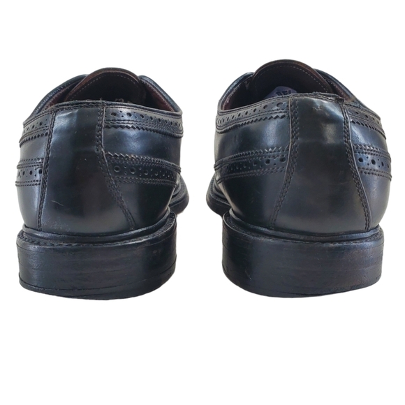Vtg Allen Edmonds MacNeil Shell Cordovan Shoes 8.5 C Black LongWing 9177 Narrow main image 13